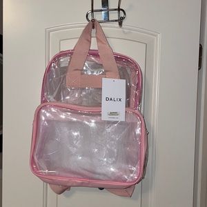 Pink clear backpack